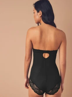 Next Noir - Body en dentelle à coupe ferme et contrôle du ventre Best