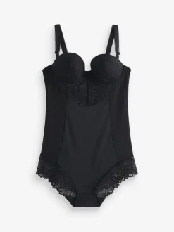Next Noir - Body en dentelle à coupe ferme et contrôle du ventre Best