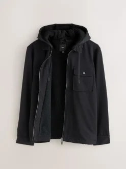 Next Noir - Borg Veste-chemise doublée en polaire New