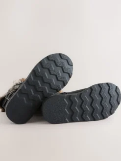 Next Noir - Bottes à boucle doublées de fausse fourrure Hot