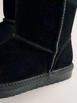 Next Noir - Bottes à enfiler en daim déperlant Best