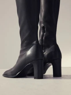 Next Noir - Bottes chaussettes Forever Comfort® à bout arrondi et hauteur genou Online