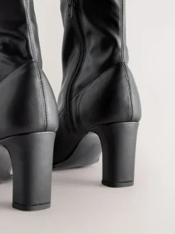 Next Noir - Bottes chaussettes Forever Comfort® à bout arrondi et hauteur genou Online