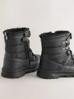 Next Noir - Bottes de neige imperméables doublées Thinsulate