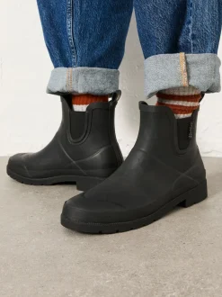 Fat Face Noir - Bottes de pluie en caoutchouc FatFace Outlet
