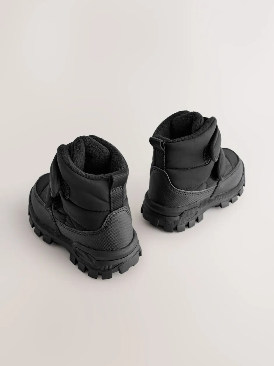 Next Noir - Bottes matelassées à fermeture par contact Discount