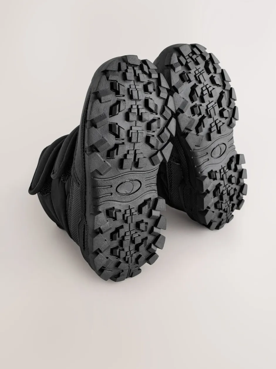 Next Noir - Bottes matelassées à fermeture par contact Discount