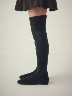 Next Noir - Bottes plates Forever Comfort® Over The Knee Best