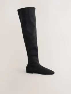 Next Noir - Bottes plates Forever Comfort® Over The Knee Best