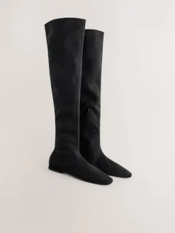 Next Noir - Bottes plates Forever Comfort® Over The Knee Best