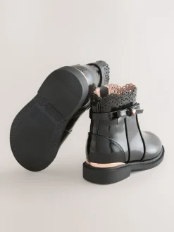 Next Noir - Bottines Chelsea à nœud Clearance