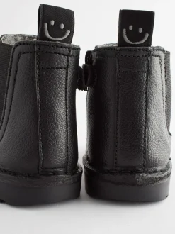 Next Noir - Bottines Chelsea en cuir doublées Best