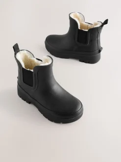 Next Noir - Bottines en caoutchouc avec doublure chaude Online