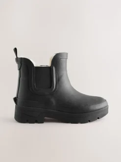 Next Noir - Bottines en caoutchouc avec doublure chaude Online