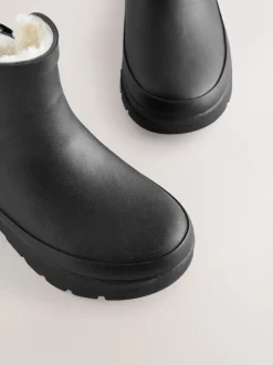 Next Noir - Bottines en caoutchouc avec doublure chaude Online