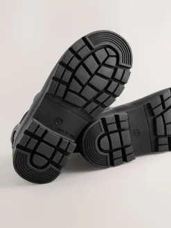 Next Noir - Bottines en caoutchouc avec doublure chaude Online