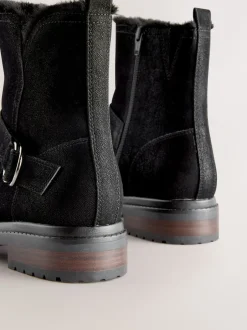 Next Noir - Bottines Forever Comfort® en fourrure synthétique New