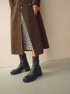 Next Noir - Bottines Forever Comfort® à chaussettes épaisses Clearance