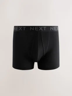 Next - Boxer A-Front en coton riche Noir Clearance