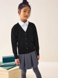Next - Cardigan à col en V Cotton Rich School (3-16ans) Noir Hot