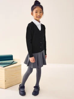 Next - Cardigan à col en V Cotton Rich School (3-16ans) Noir Hot