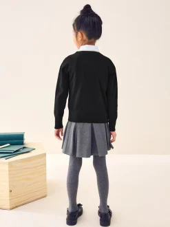 Next - Cardigan à col en V Cotton Rich School (3-16ans) Noir Hot