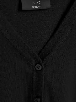 Next - Cardigan à col en V Cotton Rich School (3-16ans) Noir Hot