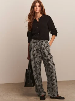 Next Noir - Cardigan doux en maille à Col rond en laine Hot