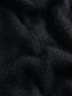 Next Noir - Cardigan doux en maille à Col rond en laine Hot