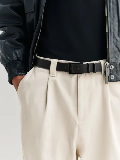 Next Noir - Ceinture en cuir habillée New