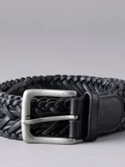 Lakeland Leather Noir - Ceinture Lakeland Howbeck en cuir tressée Outlet