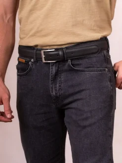 Lakeland Leather Noir - Ceinture Staveley en cuir Clearance