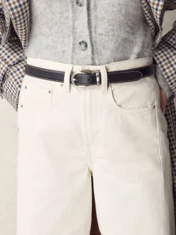 Next Noir - Ceinture mi-longue N. Premium Made In Italy Hot