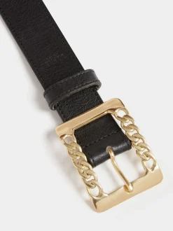 Osprey London Noir - Ceinture The Chain en cuir à boucle Best