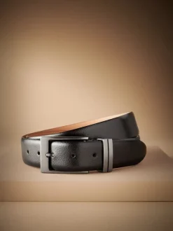 Next Noir - Ceinture Signature en 100% cuir Clearance