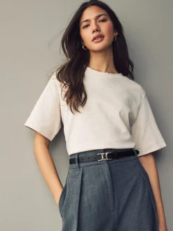 Next Noir - Ceintures en cuir skinny avec boucles Outlet