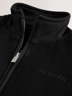 Next Noir - Chandail zippé à Col cheminée (3-16ans) Outlet