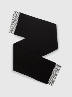 Reiss - Écharpe en laine et cachemire Picton de Noir Clearance