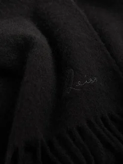 Reiss - Écharpe en laine et cachemire Picton de Noir Clearance