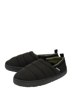 Dunlop Noir - Chaussons pleins en nylon Clearance
