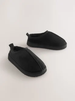 Next - Chaussons mules douillets Noir Outlet