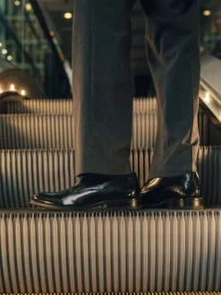 Base London Noir - Chaussure Edison à lacets Sale