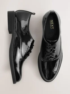 Next Noir - Chaussures à lacets Forever Comfort® vernies à bout en amande Outlet