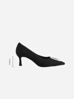 Next Noir - Chaussures à talons pointus Forever Comfort avec bijoux Outlet