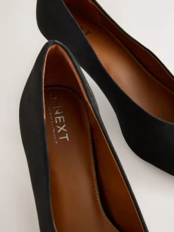 Next Noir - Chaussures à talons Kitten heel à bout pointu Outlet