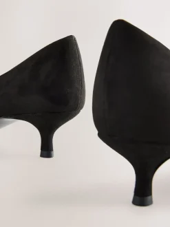 Next Noir - Chaussures à talons Kitten heel à bout pointu Outlet