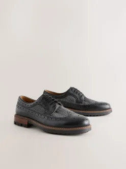 Next Noir - Chaussures Brogue Heritage Discount
