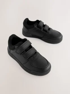Next Noir - Chaussures d’école à 3 lanières à Fermeture par contact