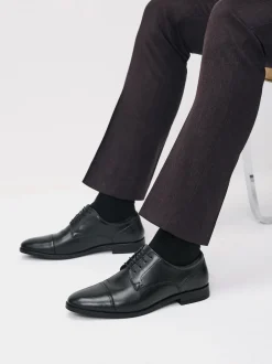 Next Noir - Chaussures Derby à embout Hot