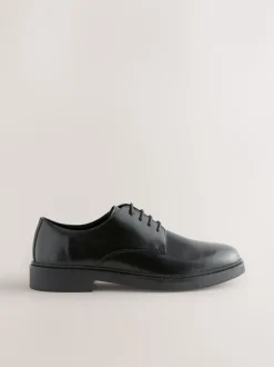 Next Noir - Chaussures derby en cuir ultra-brillant Outlet